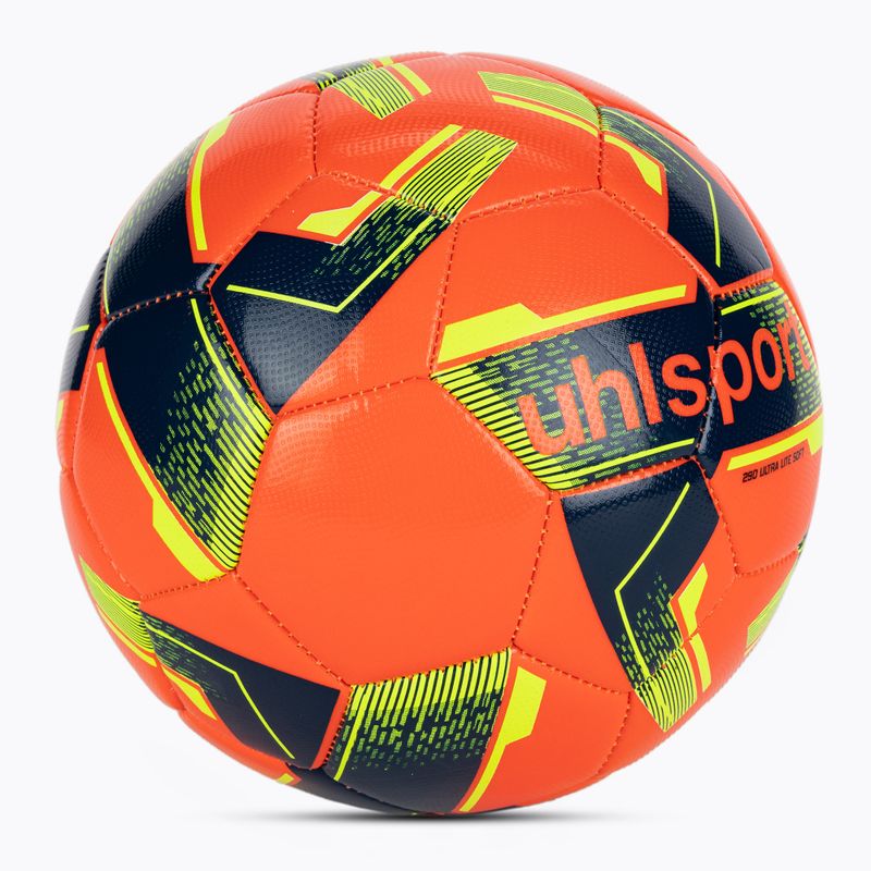 М'яч футбольний uhlsport Lite Soft 290 fluo red/navy/fluo yellow розмір 5 2