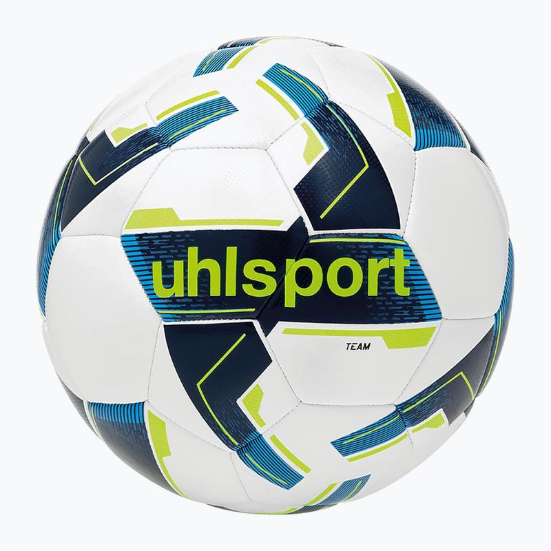 М'яч футбольний uhlsport Team white/navy/fluo yellow розмір 4 4