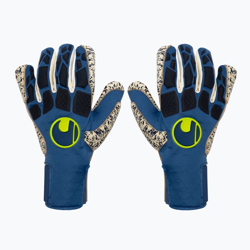 Рукавиці воротарські Uhlsport Hyperact Supergrip+ HN блакитно-білі 101123201