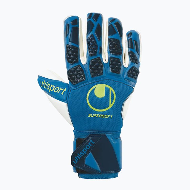 Рукавиці воротарські дитячі Uhlsport Hyperact Supersoft HN блакитно-білі 101123601 4
