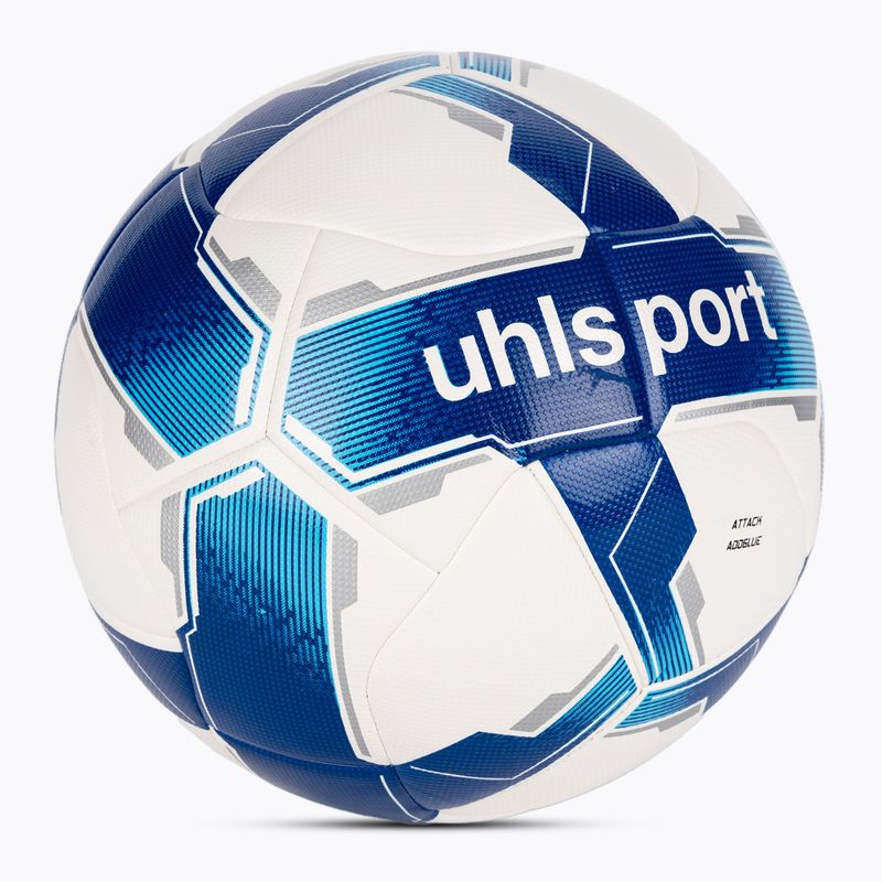 М'яч футбольний uhlsport Attack Addglue white/royal/blue розмір 4 2