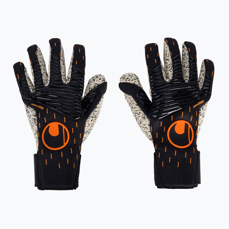 Рукавиці воротарські Uhlsport Speed Contact Supergrip+ Finger Surround чорно-білі 101126001