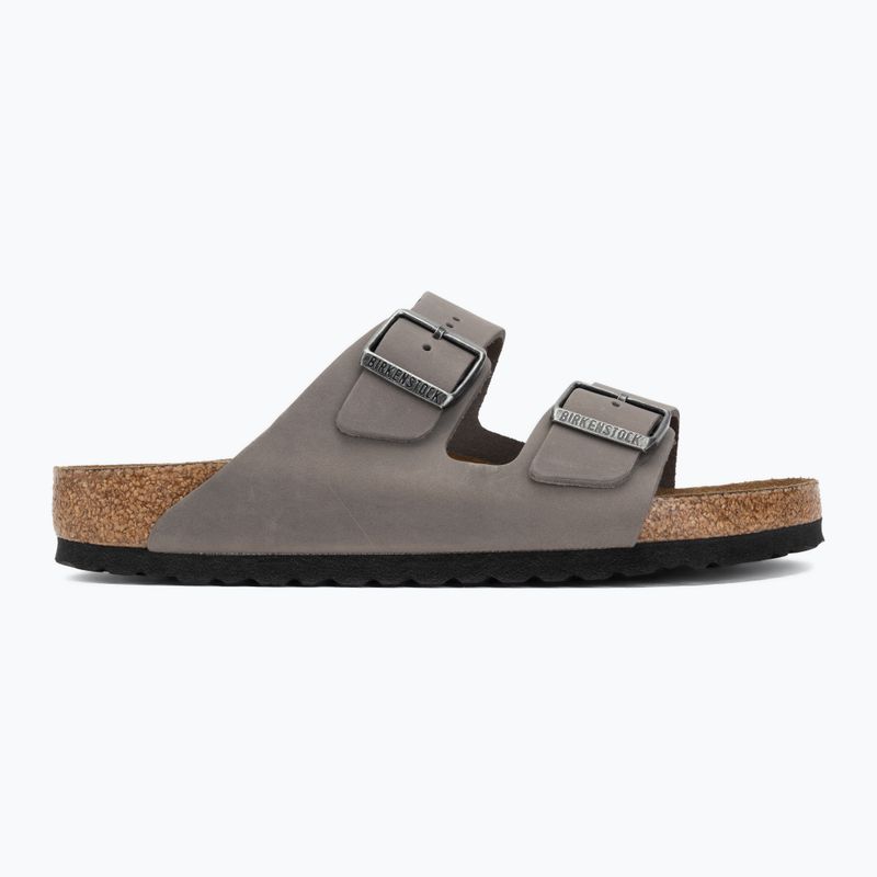 Шльопанці BIRKENSTOCK Arizona Soft Footbed Oiled Leather Regular iron 2