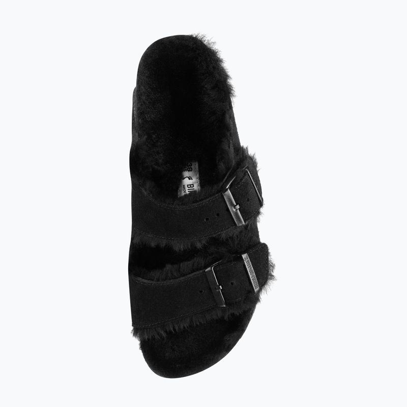 Шльопанці BIRKENSTOCK Arizona Shearling SL Narrow black 9