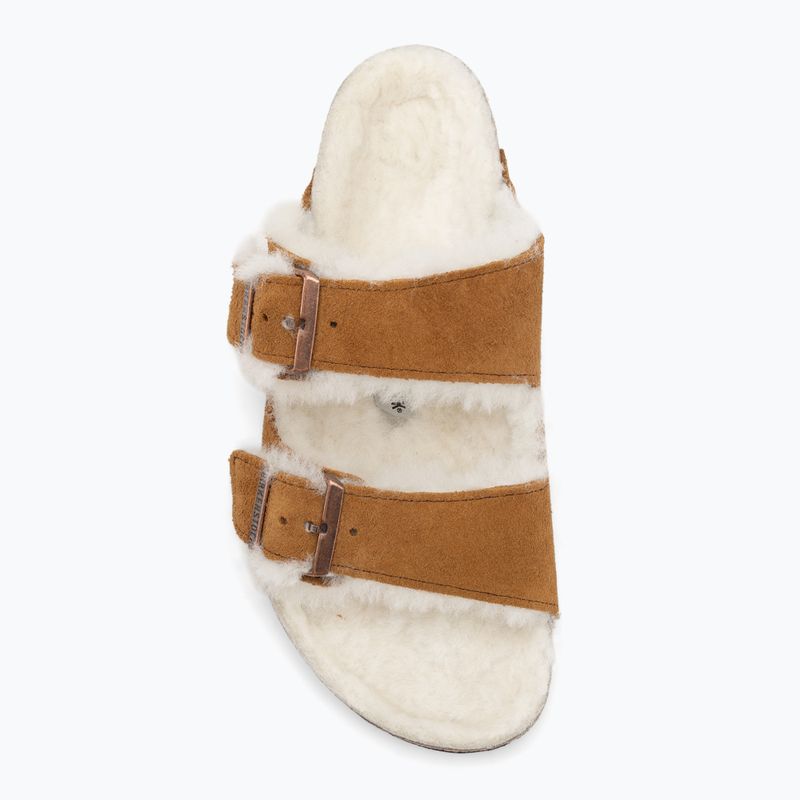 Шльопанці BIRKENSTOCK Arizona Shearling SL Regular mink 5