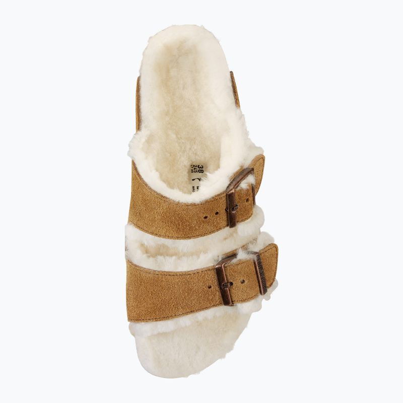 Шльопанці BIRKENSTOCK Arizona Shearling SL Narrow mink 3