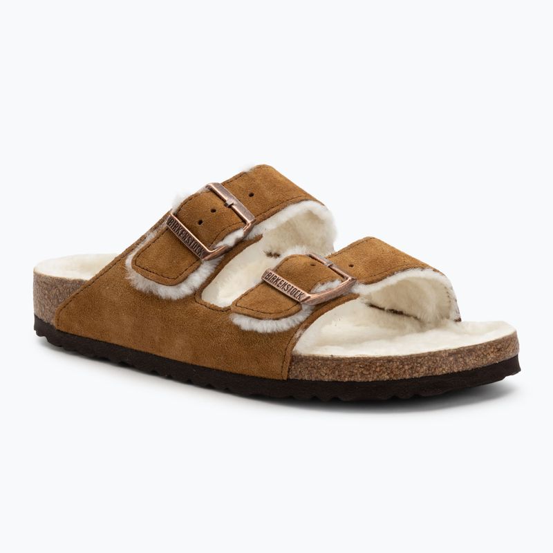 Шльопанці BIRKENSTOCK Arizona Shearling SL Narrow mink