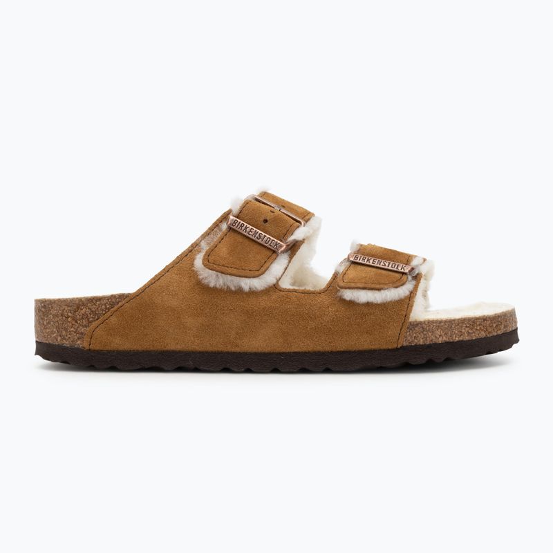 Шльопанці BIRKENSTOCK Arizona Shearling SL Narrow mink 2