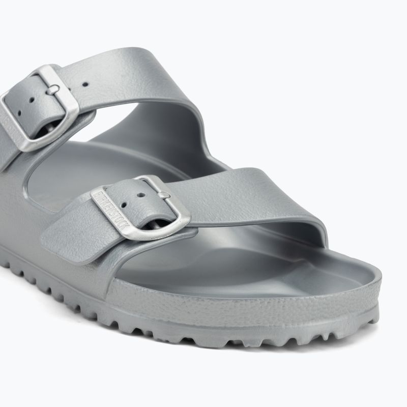 Шльопанці BIRKENSTOCK Arizona EVA Metallic Regular сріблястий металік 7