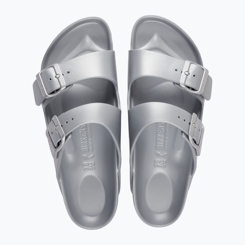 Шльопанці BIRKENSTOCK Arizona EVA Metallic Regular сріблястий металік 3