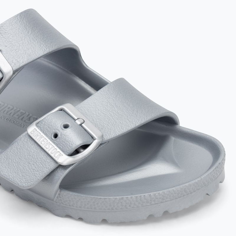 Шльопанці BIRKENSTOCK Arizona EVA Narrow metallic silver 7