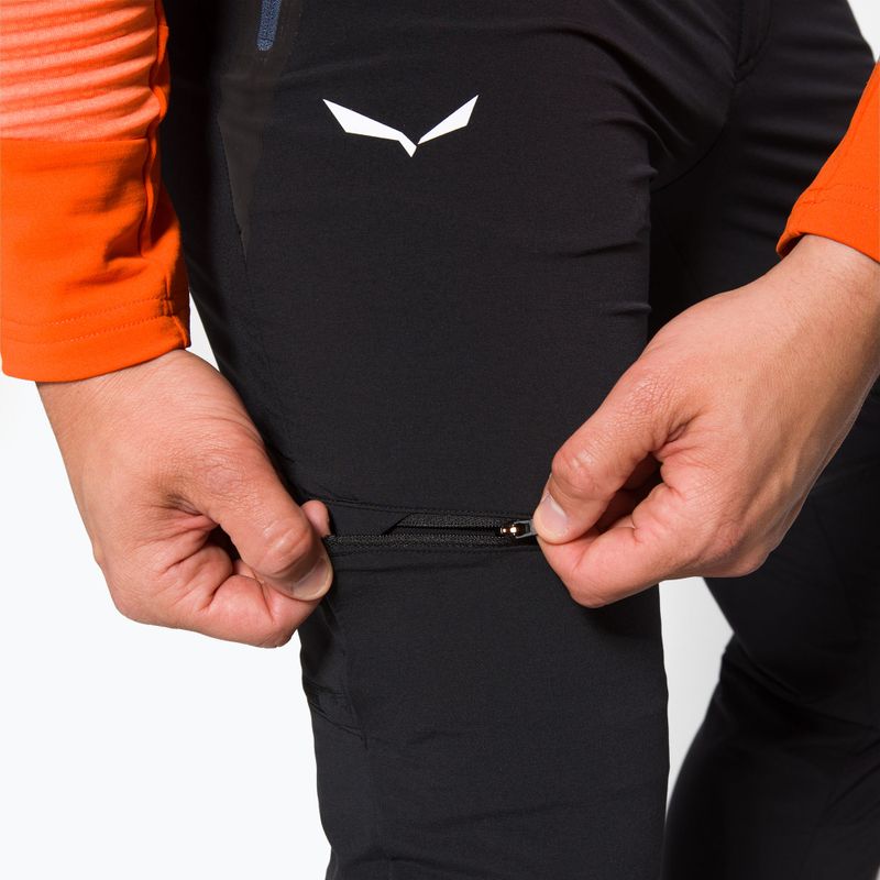Штани софтшел чоловічі Salewa Pedroc DST чорні 00-0000026957 4