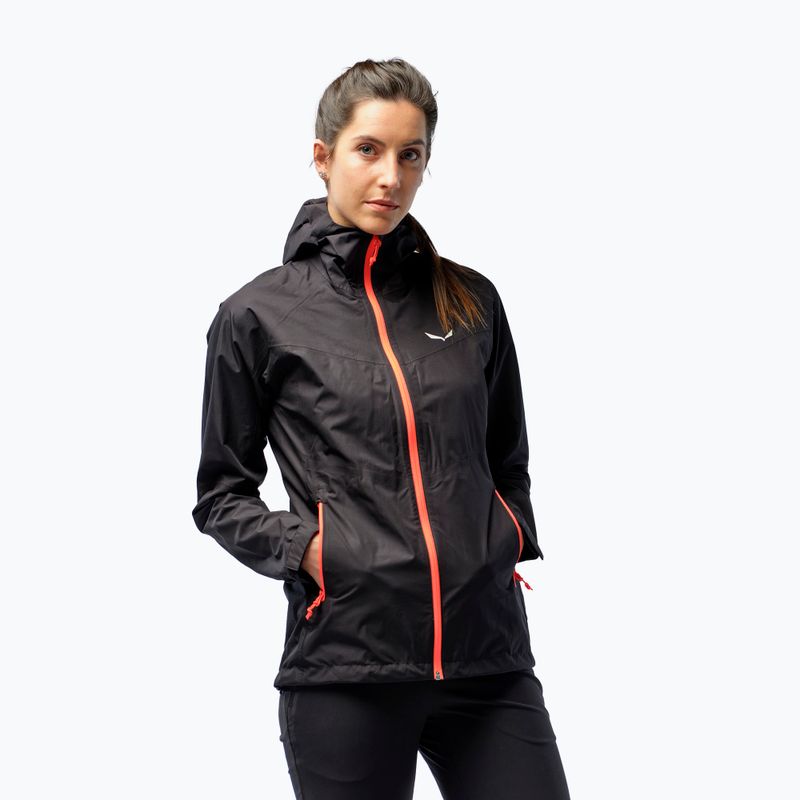 Куртка дощовик жіноча Salewa Puez Aqua 3 PTX чорна 00-0000024546