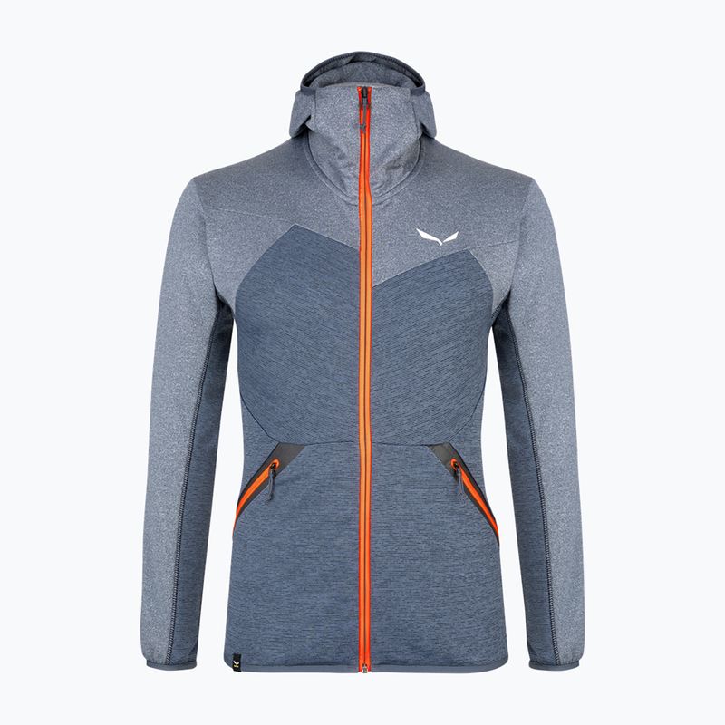 Кофта флісова чоловіча Salewa Puez Melange PL FZ Hoody блакитна 00-0000027386 4