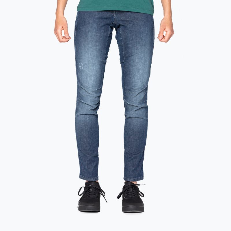 Штани альпіністські жіночі Wild Country Session Denim блакитні 40-0000095209