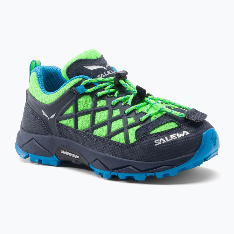 Черевики для трекінгу дитяче Salewa Wildfire блакитно-зелені 00-0000064007