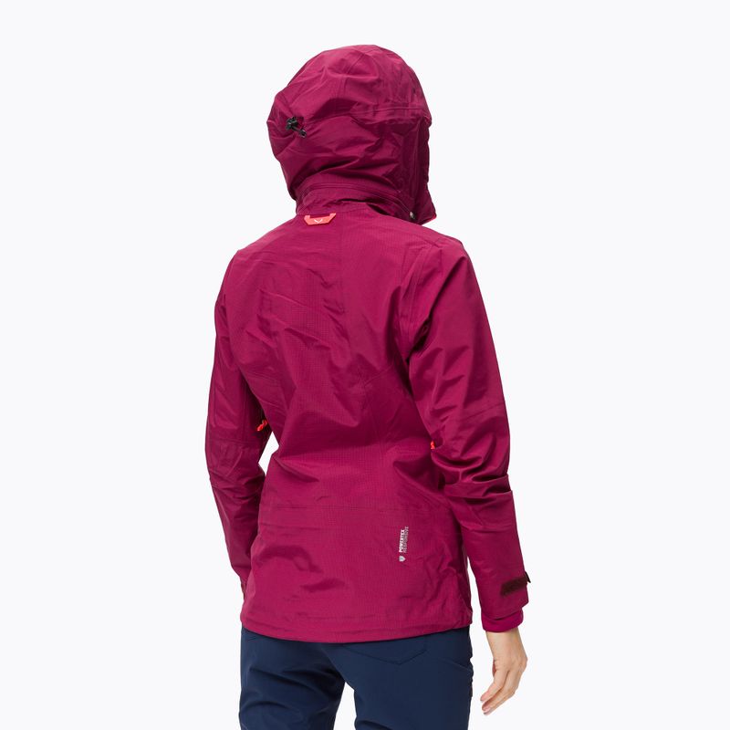 Куртка дощовик жіноча Salewa Sella Responsive бордова 00-0000027879 4