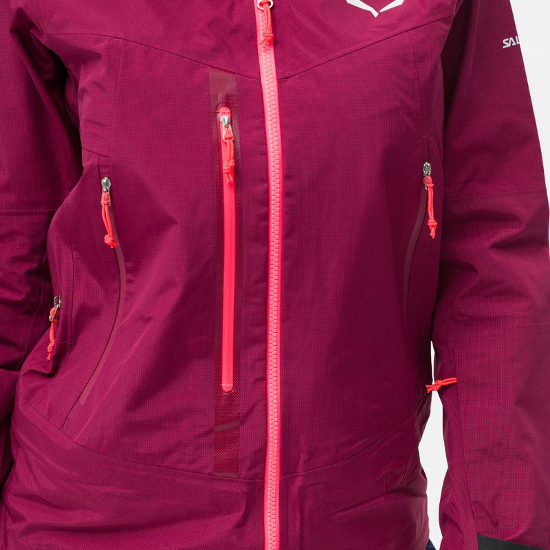 Куртка дощовик жіноча Salewa Sella Responsive бордова 00-0000027879 5