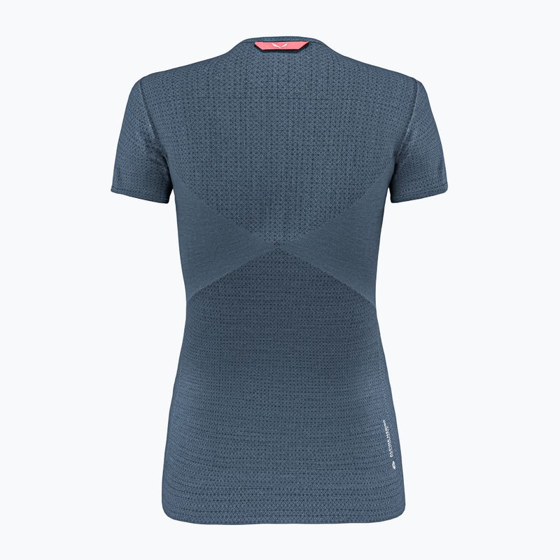 Футболка трекінгова жіноча Salewa Zebru Medium Warm Amr dark denim 9