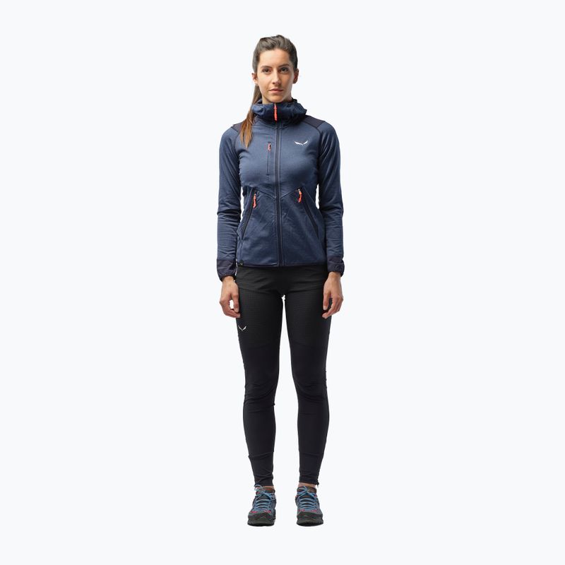 Кофта флісова жіноча Salewa Agner Hybrid темно-синя 27372 2