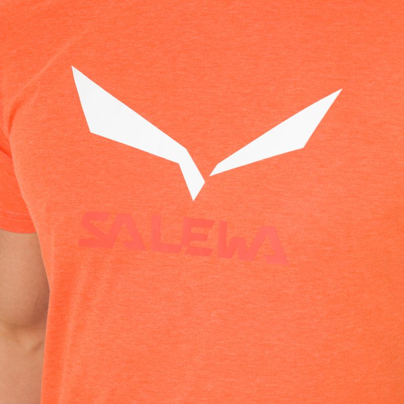 Футболка трекінгова чоловіча Salewa Solidlogo Dry помаранчева 00-0000027018 4