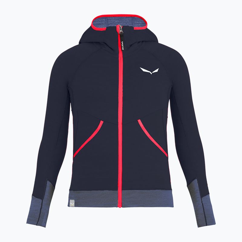 Кофта флісова дитяча Salewa Puez Hybrid PL FZ Hoody синя 00-0000027769