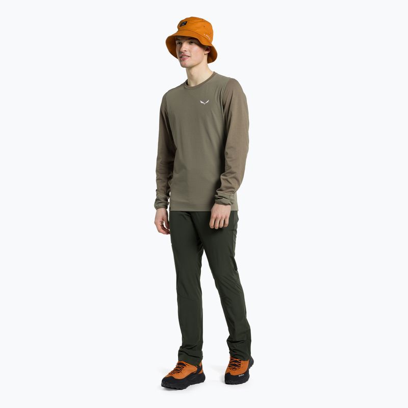 Футболка трекінгова чоловіча Salewa Lavaredo Hemp Print коричнева 00-0000028062 2
