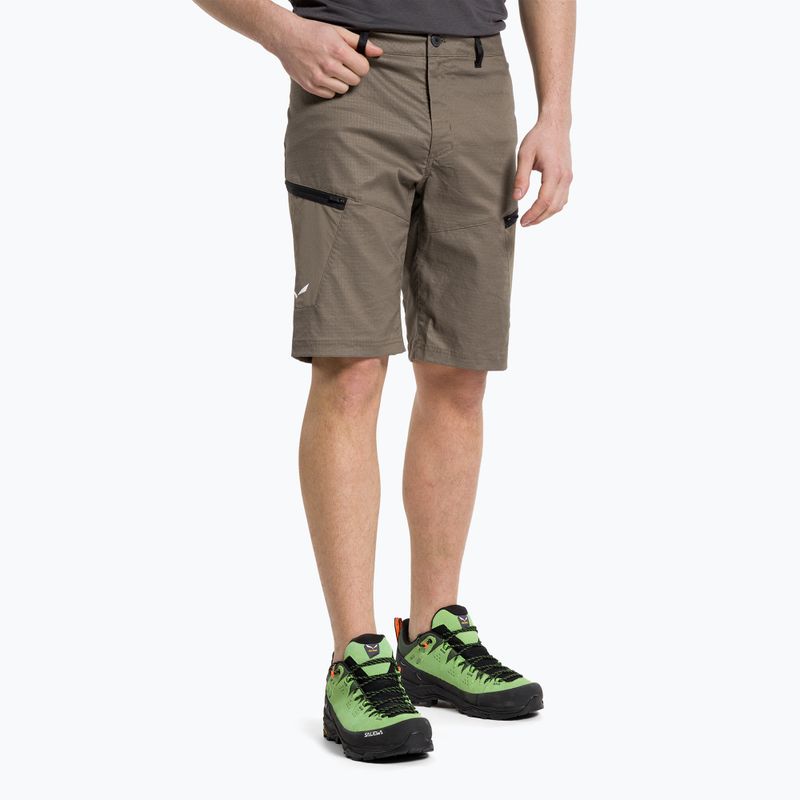 Шорти туристичні чоловічі Salewa Lavaredo Hemp коричневі 00-0000028033