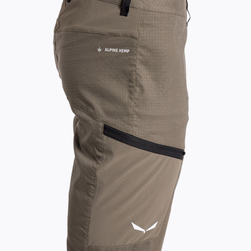 Шорти туристичні чоловічі Salewa Lavaredo Hemp коричневі 00-0000028033 4
