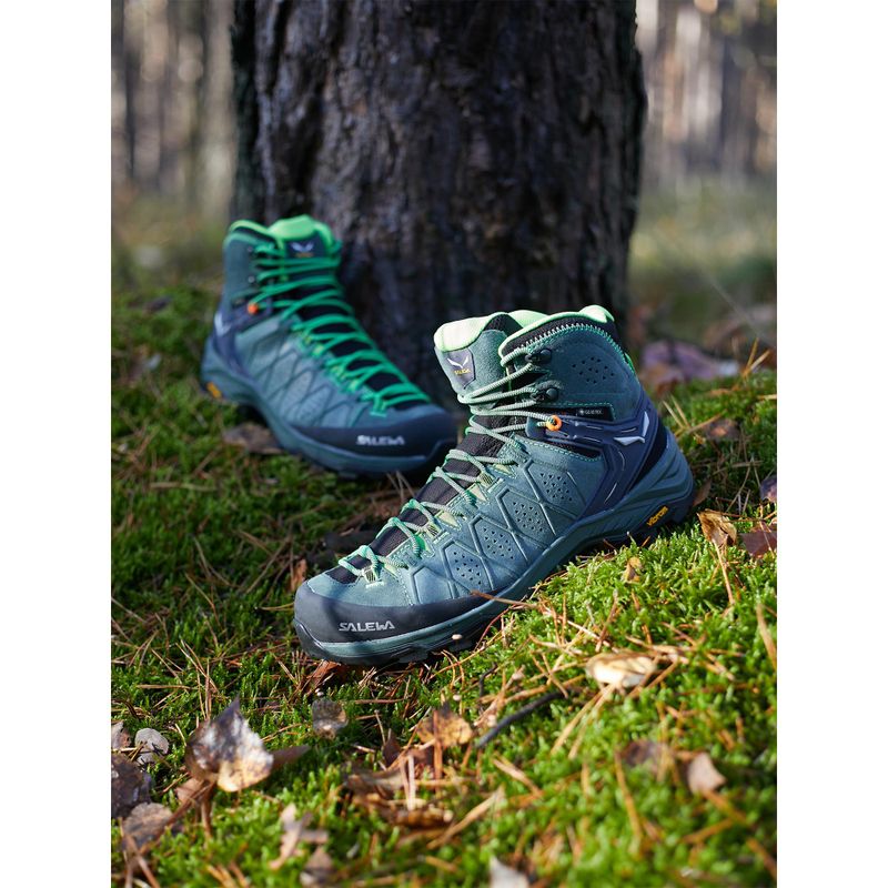 Черевики для трекінгу чоловіче Salewa Alp Trainer 2 Mid GTX зелені 00-0000061382 9