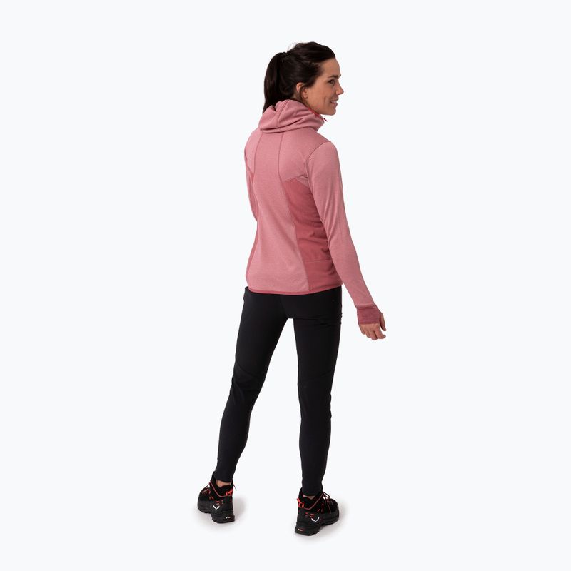 Флісова кофта жіноча Salewa Puez Hybrid PL FZ Hoody рожева 00-0000027389 2