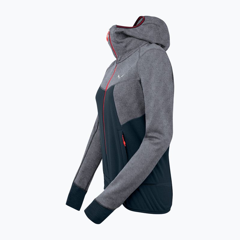 Флісова кофта жіноча Salewa Puez Hybrid PL FZ Hoody сіро-синя 00-0000027389 2