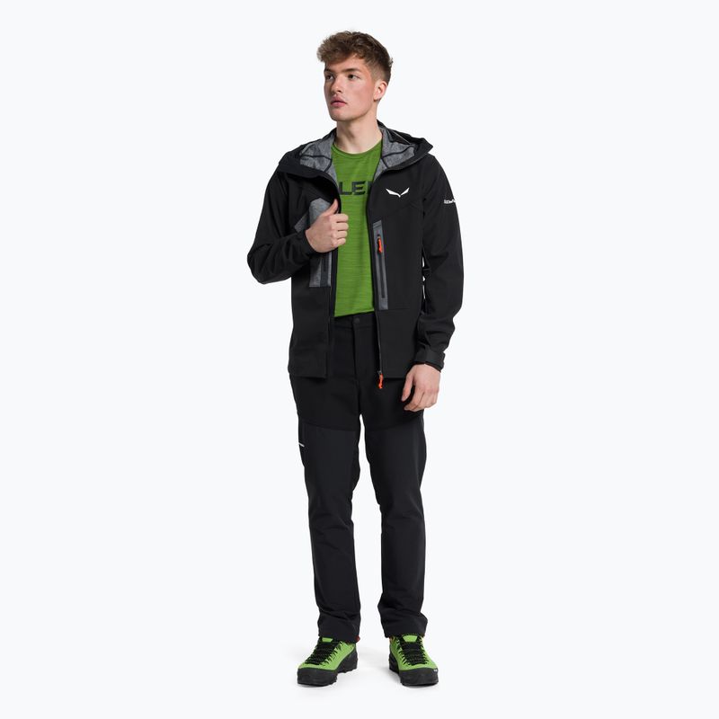 Куртка софтшел чоловіча Salewa Comici Sw/Dst чорна 00-0000027882 2