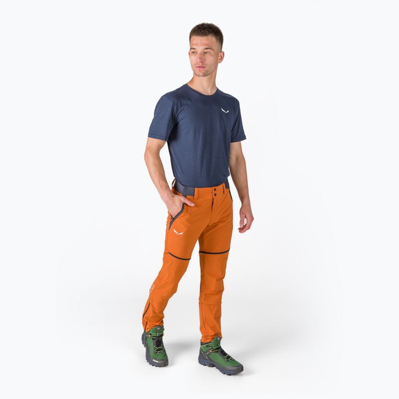Штани софтшел чоловічі Salewa Pedroc DST pomarańczowe 00-0000026957 3