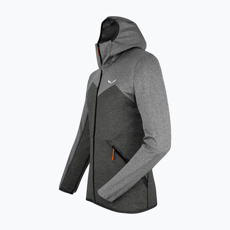 Флісова кофта чоловіча Salewa Puez Melange PL FZ Hoody сіра 00-0000027386 4
