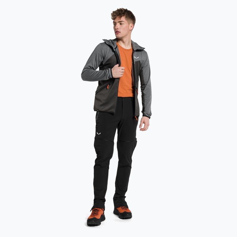 Флісова кофта чоловіча Salewa Puez Melange PL FZ Hoody сіра 00-0000027386 2