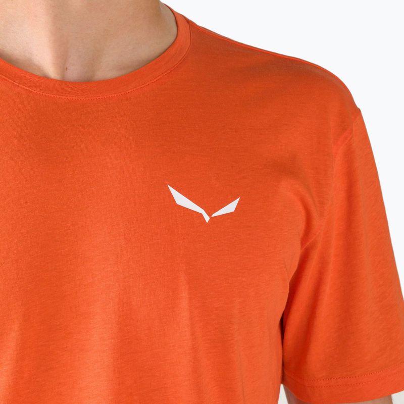 Футболка трекінгова чоловіча Salewa Alpine Hemp Logo помаранчева 00-0000028132 4
