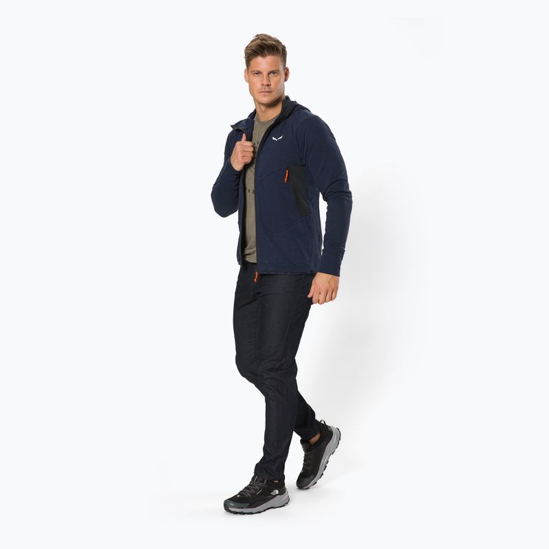 Кофта трекінгова чоловіча Salewa Lavaredo Hemp Hooded синя 00-0000028237 2