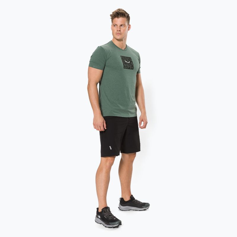 Футболка трекінгова чоловіча Salewa Pure Box Dry зелена 00-0000028378 2