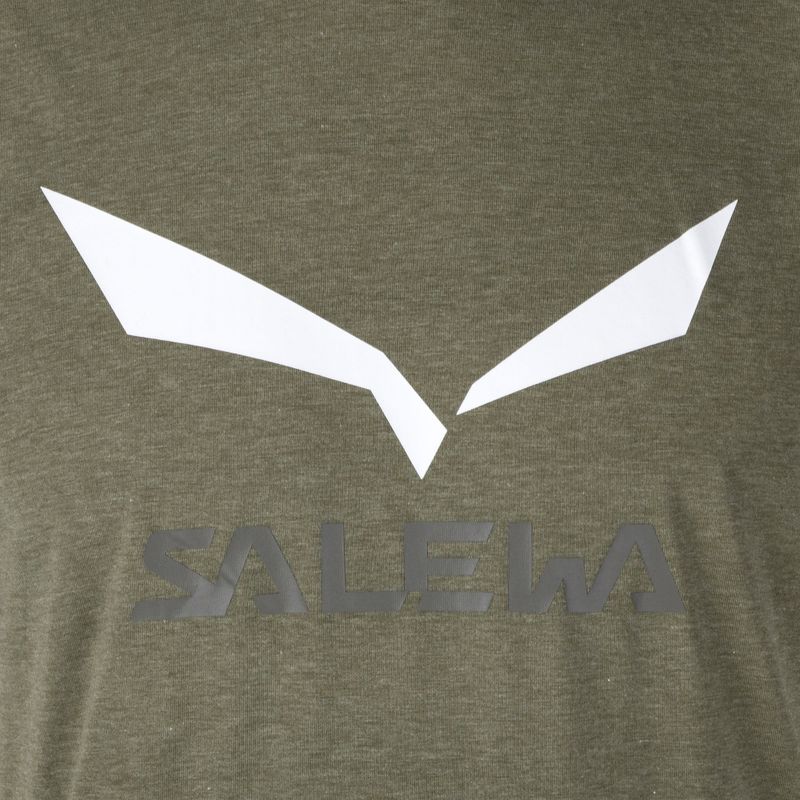Футболка трекінгова чоловіча Salewa Solidlogo Dry хакі 00-0000027018 6