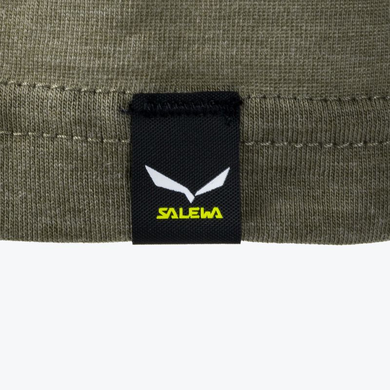 Футболка трекінгова чоловіча Salewa Solidlogo Dry хакі 00-0000027018 8