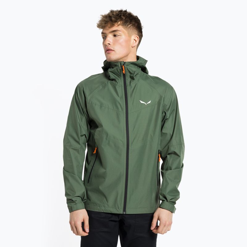 Куртка дощовик чоловіча Salewa Puez Aqua 3 PTX зелена 00-0000024545