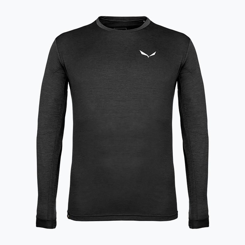 Футболка трекінгова чоловіча Salewa Puez Melange Dry black out melange