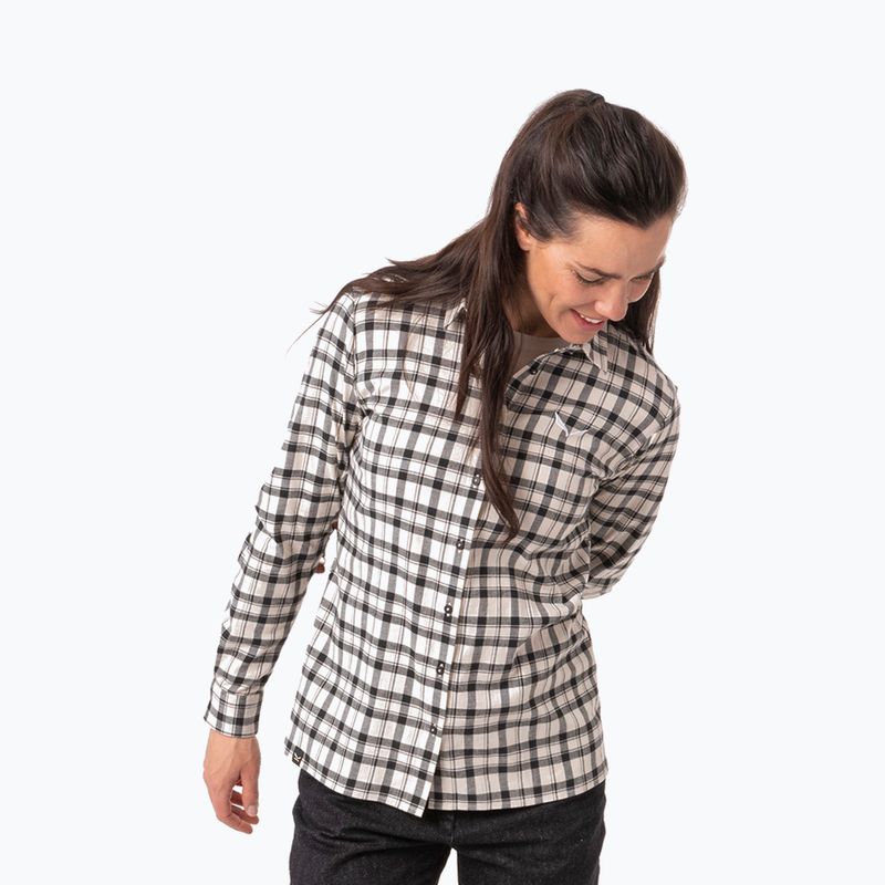 Сорочка жіноча Salewa Fanes Flannel 5PL oatmeal/black out