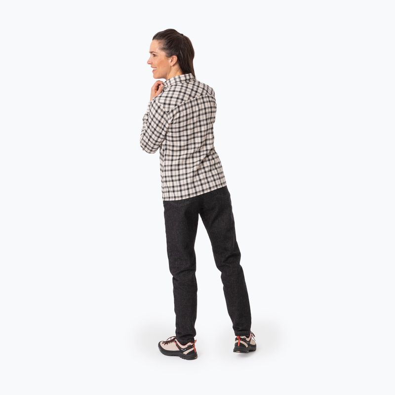 Сорочка жіноча Salewa Fanes Flannel 5PL oatmeal/black out 3