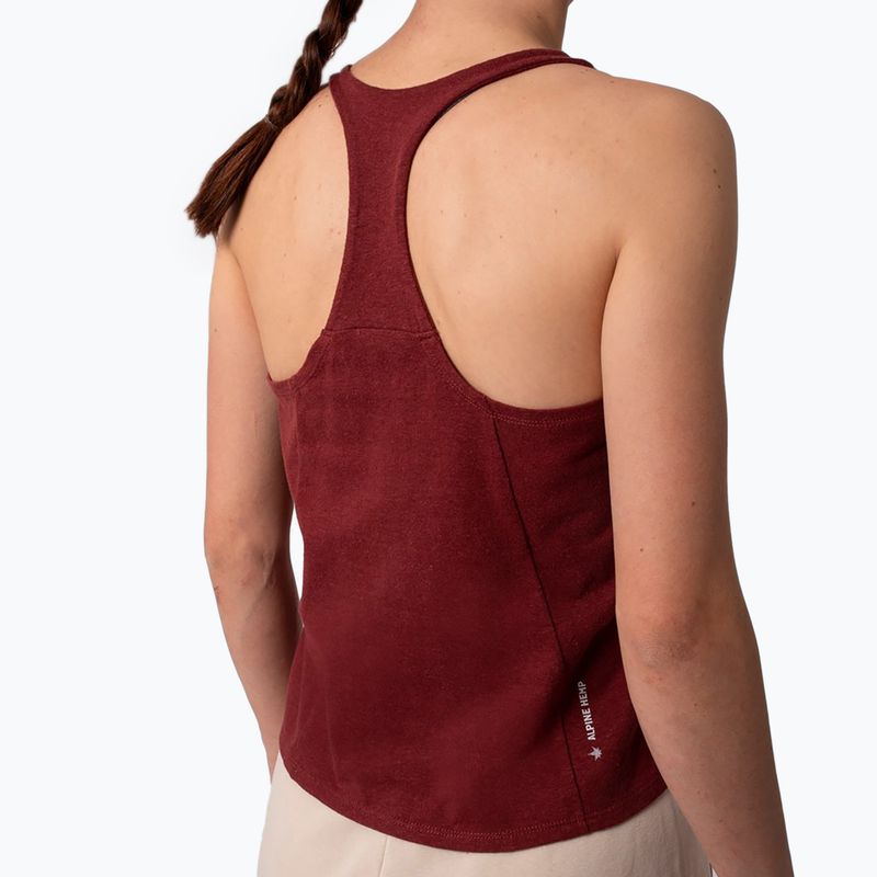 Футболка для скелелазіння жіноча Salewa Lavaredo Hemp Crop Tank червона 00-0000028369 4