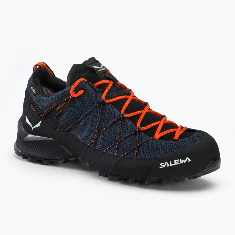 Кросівки для трекінгу чоловічі Salewa Wildfire 2 GTX чорно-блакитні 00-0000061414