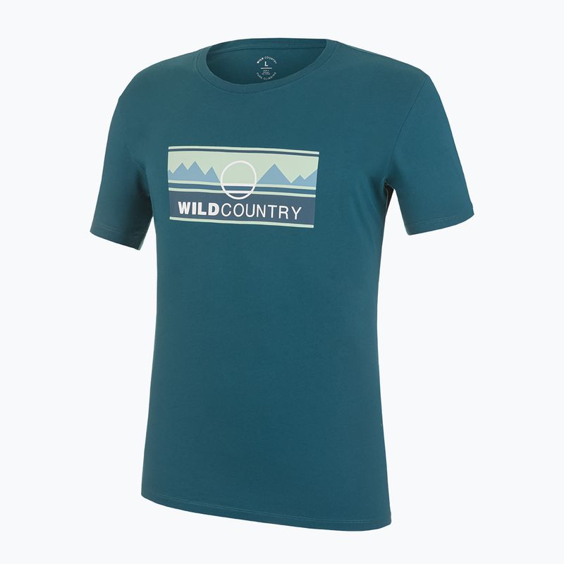 Футболка для скелелазіння чоловіча Wild Country Heritage блакитна 40-0000095240