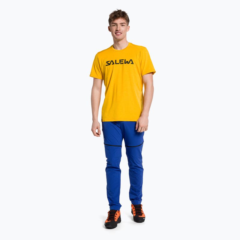 Футболка трекінгова чоловіча Salewa Puez Hybrid 2 Dry жовта 00-0000027397 2