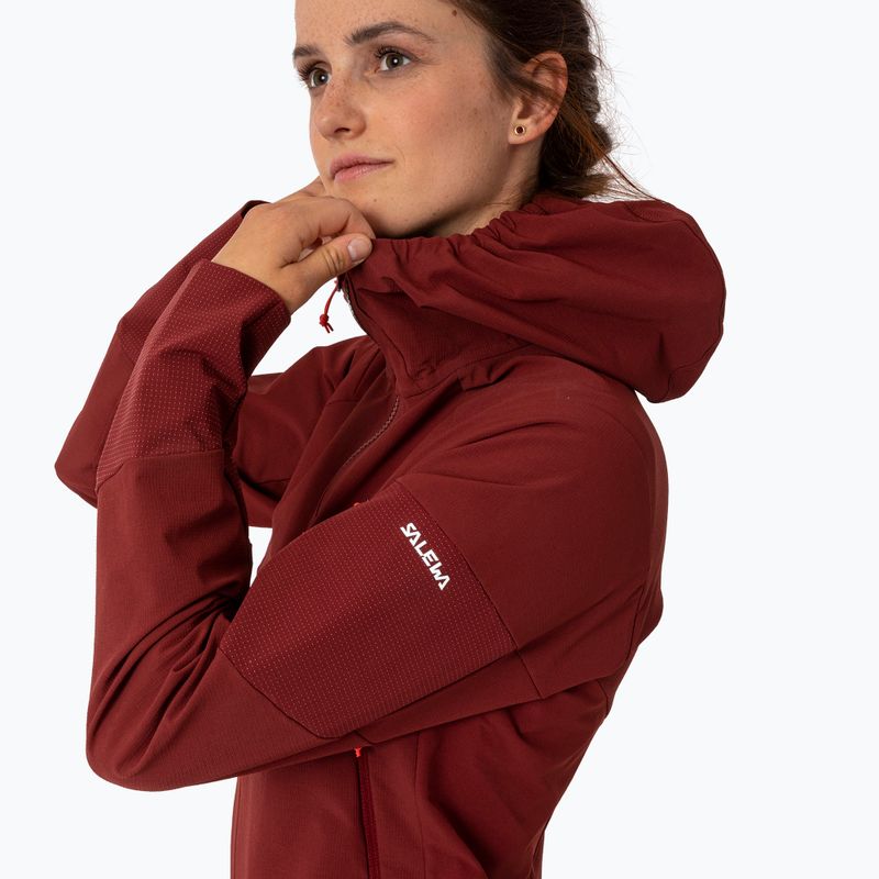 Куртка софтшел жіноча Salewa Agner DST бордова 00-0000028301 4